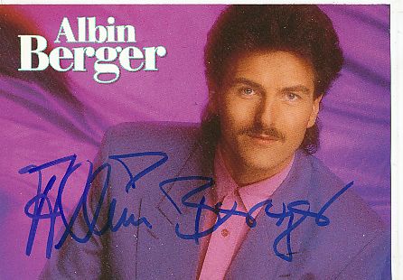 Albin Berger  Musik  Autogrammkarte original signiert 
