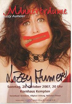 Lizzy Aumeier  Comedian  TV  Autogrammkarte original signiert 