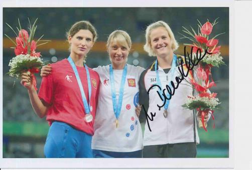 Melanie Bauschke  Deutschland  Leichtathletik Autogramm 13x18 cm Foto original signiert 