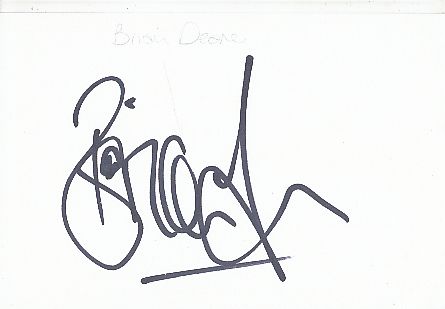 Brian Deane England  Fußball Autogramm Karte  original signiert 