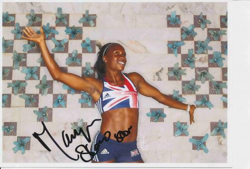 Marilyn Okoro  Großbritanien  Leichtathletik Autogramm 13x18 cm Foto original signiert 