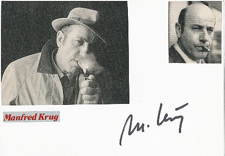 Manfred Krug † 2016  Film & TV Autogramm Karte original signiert 