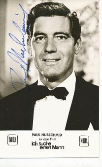 Paul Hubschmidt † 2003  Film & TV  Autogrammkarte original signiert 
