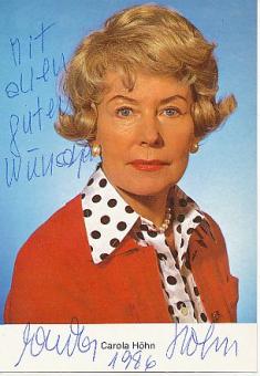 Carola Höhn † 2005  Film & TV  Autogrammkarte original signiert 