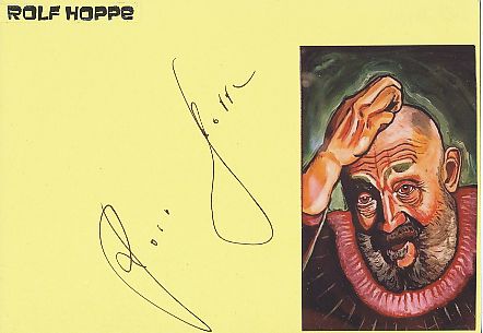 Rolf Hoppe † 2018   Film & TV Autogramm Karte original signiert 