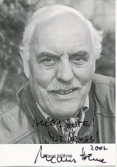 Klaus Höhne † 2006  Film & TV  Autogrammkarte original signiert 