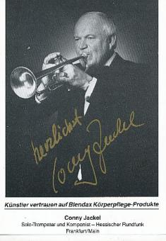 Conny Jackel † 2008  Jazz  Musik  Autogrammkarte original signiert 