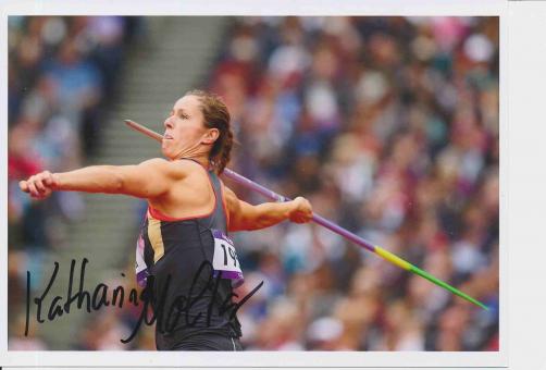 Katharina Molitor  Deutschland   Leichtathletik Autogramm 13x18 cm Foto original signiert 