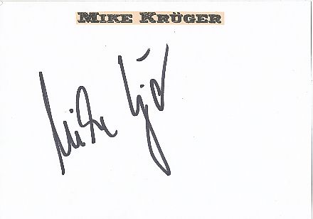 Mike Krüger   Musik & Film  Autogramm Karte original signiert 