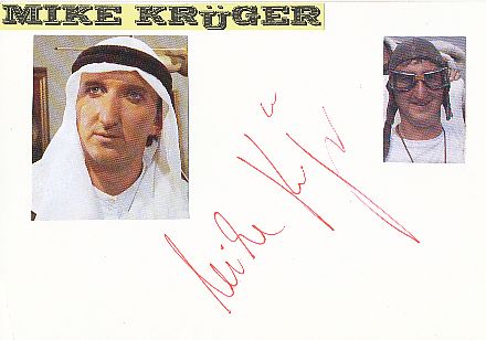 Mike Krüger   Musik & Film  Autogramm Karte original signiert 