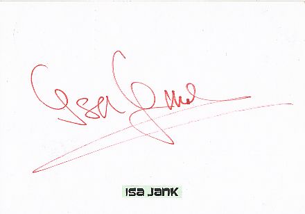 Isa Jank   Film & TV Autogramm Karte original signiert 