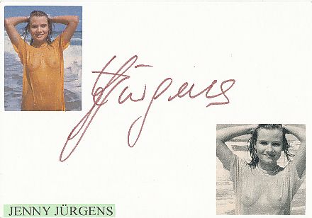 Jenny Jürgens  Nackt   Film & TV Autogramm Karte original signiert 