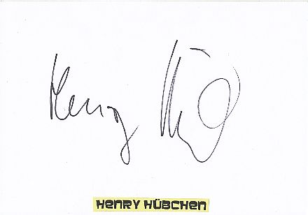Henry Hübchen   Film & TV Autogramm Karte original signiert 