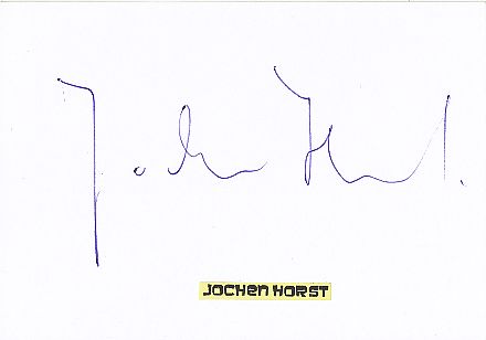 Jochen Horst   Film & TV Autogramm Karte original signiert 
