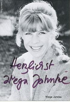 Wega Jahnke † 1998  Film &  TV  Autogrammkarte original signiert 