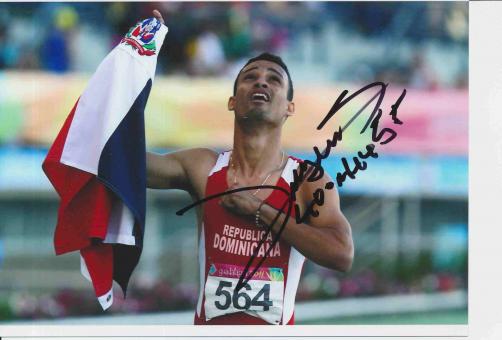 Luguelin Santos  Dom.Rep.  Leichtathletik Autogramm 13x18 cm Foto original signiert 