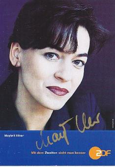 Maybrit Illner   ZDF  TV  Autogrammkarte original signiert 
