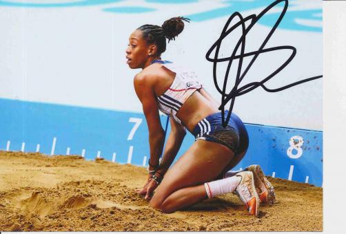 Shara Proctor  Großbritanien  Leichtathletik Autogramm 13x18 cm Foto original signiert 