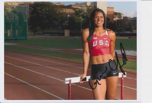 Ginnie Crawford  USA  Leichtathletik Autogramm 13x18 cm Foto original signiert 