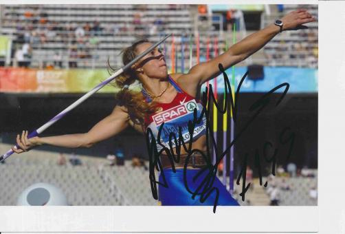Mariya Abakumova  Rußland  Leichtathletik Autogramm 13x18 cm Foto original signiert 