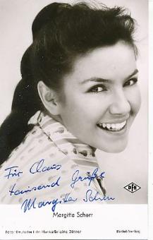 Margitta Scherr  Film &  TV  Autogrammkarte original signiert 