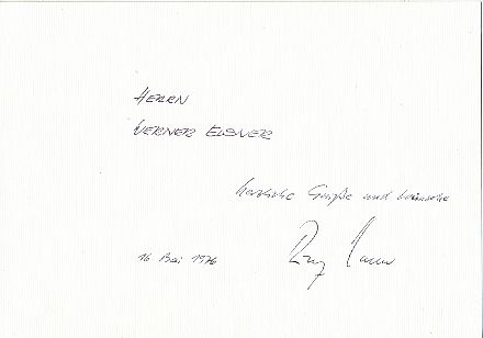 Rudolf Noelte † 2002  Theater & Opernregisseur Autogramm Karte original signiert 