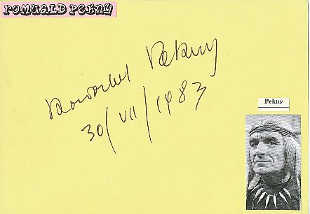 Romuald Pekny † 2007  Film & TV Autogramm Karte original signiert 