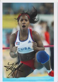 Yarisley Silva  Kuba   Leichtathletik Autogramm 13x18 cm Foto original signiert 