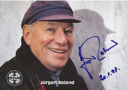 Jürgen Roland † 2007  Regisseur  Film &  TV  Autogrammkarte original signiert 