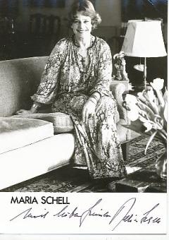 Maria Schell † 2005  Film &  TV  Autogrammkarte original signiert 