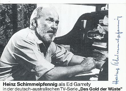 Heinz Schimmelpfennig † 2010  Film &  TV  Autogrammkarte original signiert 