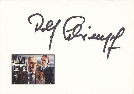 Rolf Schimpf  Film & TV Autogramm Karte original signiert 
