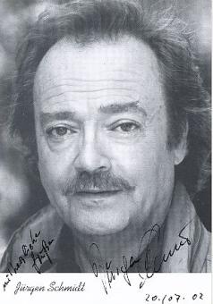 Jürgen Schmidt † 2004  Film &  TV  Autogrammkarte original signiert 