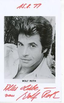 Wolf Roth  Film + TV Autogramm Foto original signiert 