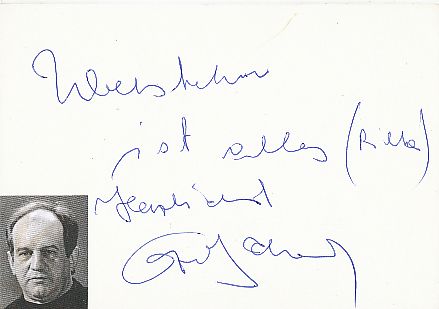 Otto Schenk   Film & TV Autogramm Karte original signiert 