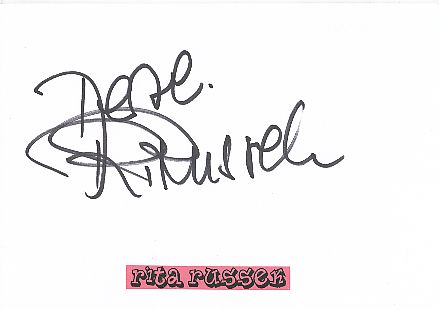 Rita Russek   Film & TV Autogramm Karte original signiert 