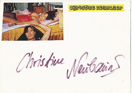 Christine Neubauer  Film & TV Autogramm Karte original signiert 
