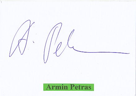 Armin Petras  Regisseur  Film & TV Autogramm Karte original signiert 