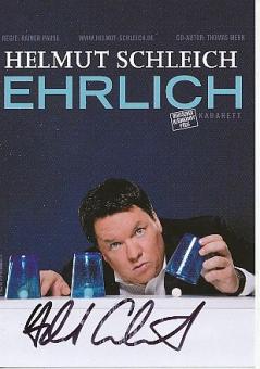 Helmut Schleich Comedian Kabarettist   TV  Autogrammkarte original signiert 