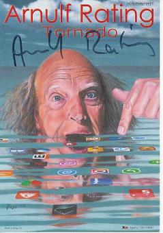 Arnulf Rating  Comedian  Kabarettist  TV  Autogrammkarte original signiert 