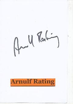 Arnulf Rating  Comedian  Kabarettist  TV  Autogramm Karte original signiert 
