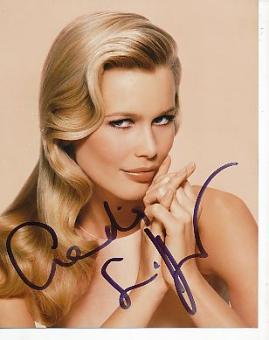 Claudia Schiffer  Model  & TV  Autogramm Foto original signiert 