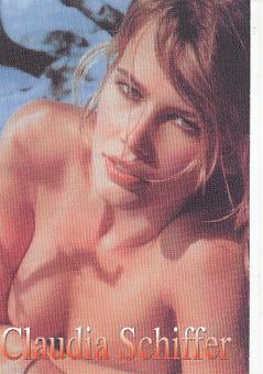Claudia Schiffer  Model  & TV  Autogrammkarte nicht signiert 