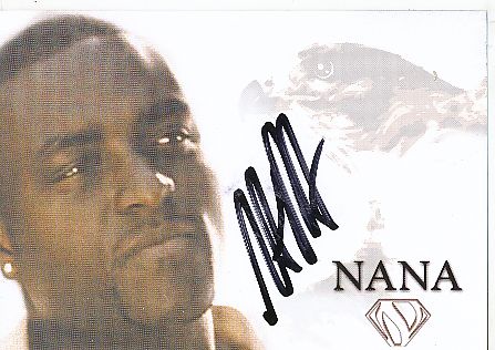 Nana Abrokwa  Rapper   Musik  Autogrammkarte original signiert 