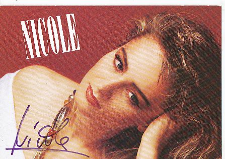 Nicole   Musik  Autogrammkarte original signiert 
