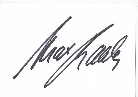 Max Raabe  Musik & TV  Autogramm Karte original signiert 
