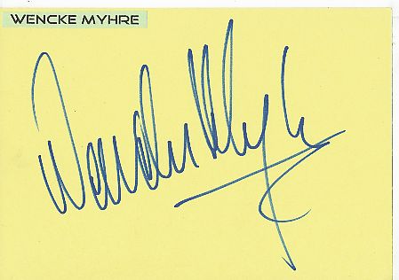 Wencke Myhre  Musik & TV  Autogramm Karte original signiert 