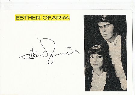 Esther Ofarim  Musik & TV  Autogramm Karte original signiert 