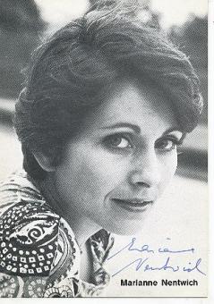 Marianne Nentwich  Film &  TV  Autogrammkarte original signiert 