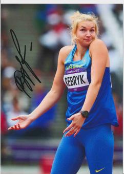 Vera Rebrik  Ukraine   Leichtathletik Autogramm 13x18 cm Foto original signiert 